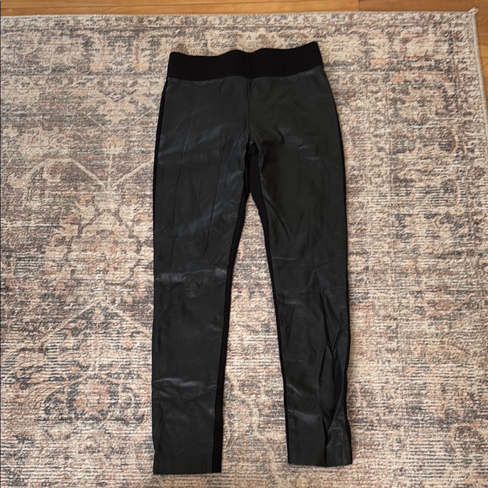 Club Monaco Black Leather Pants (size 4)